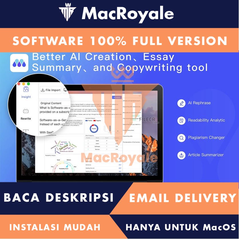 [MacOS] AICopy quote &amp; essay rewrite Full Version Lifetime Full Garansi - Alat penulisan ulang teks dan esai dengan AI