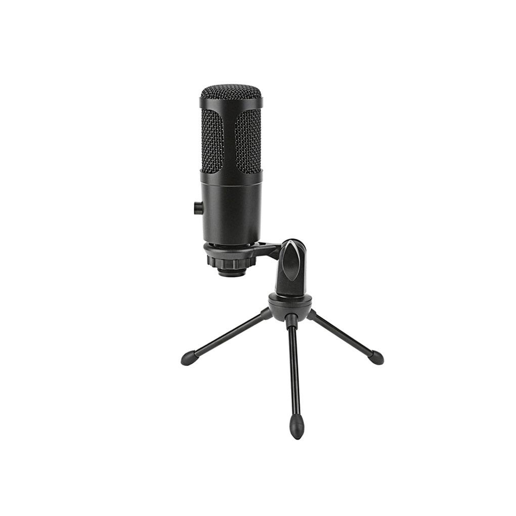 Huit Microphones Profesional USB Tripod Peralatan Laptop Mikrofon Siaran Suara Gaming Streaming Studio Desktop Tools