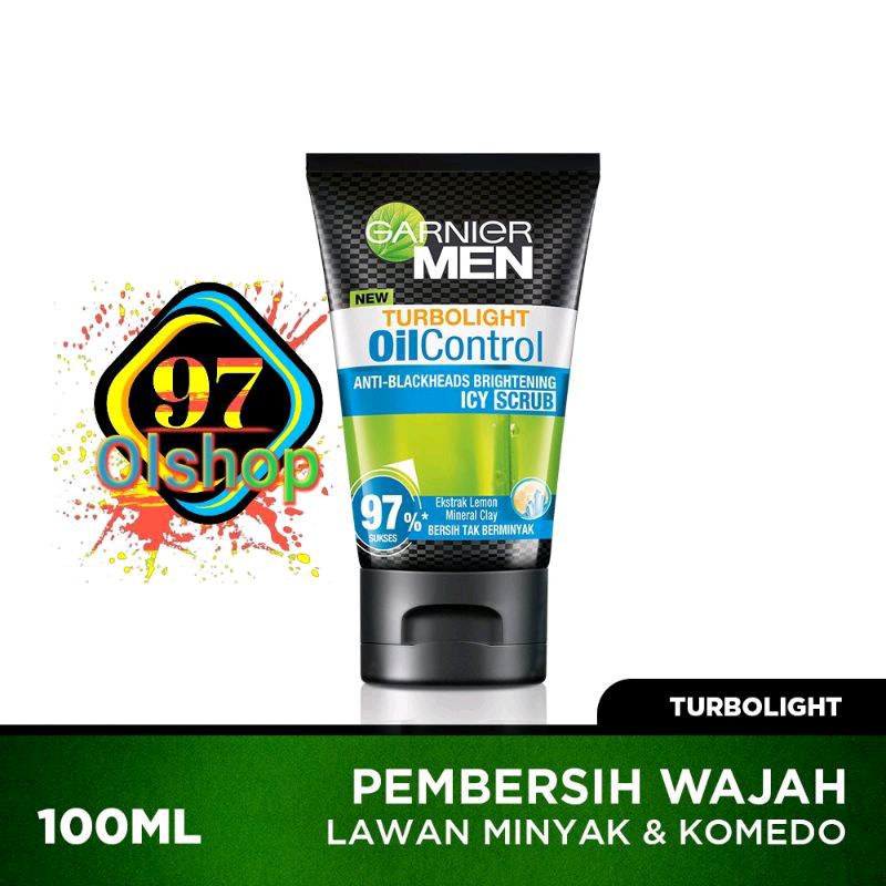 Jual Garnier Men Oil Control Anti Blackheads Brightening Icy Scrub Ml Shopee Indonesia