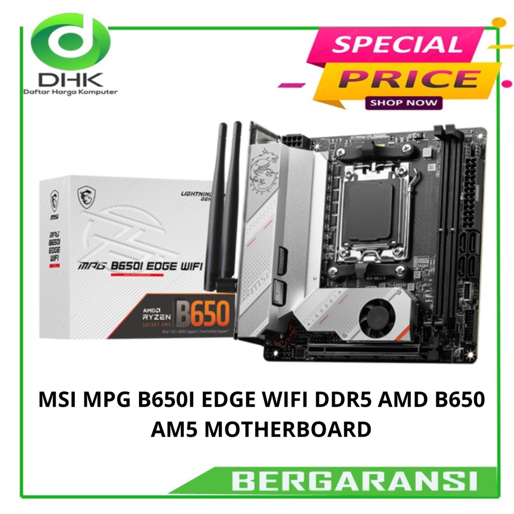 MSI MPG B650I EDGE WIFI DDR5 AMD B650 AM5 MOTHERBOARD