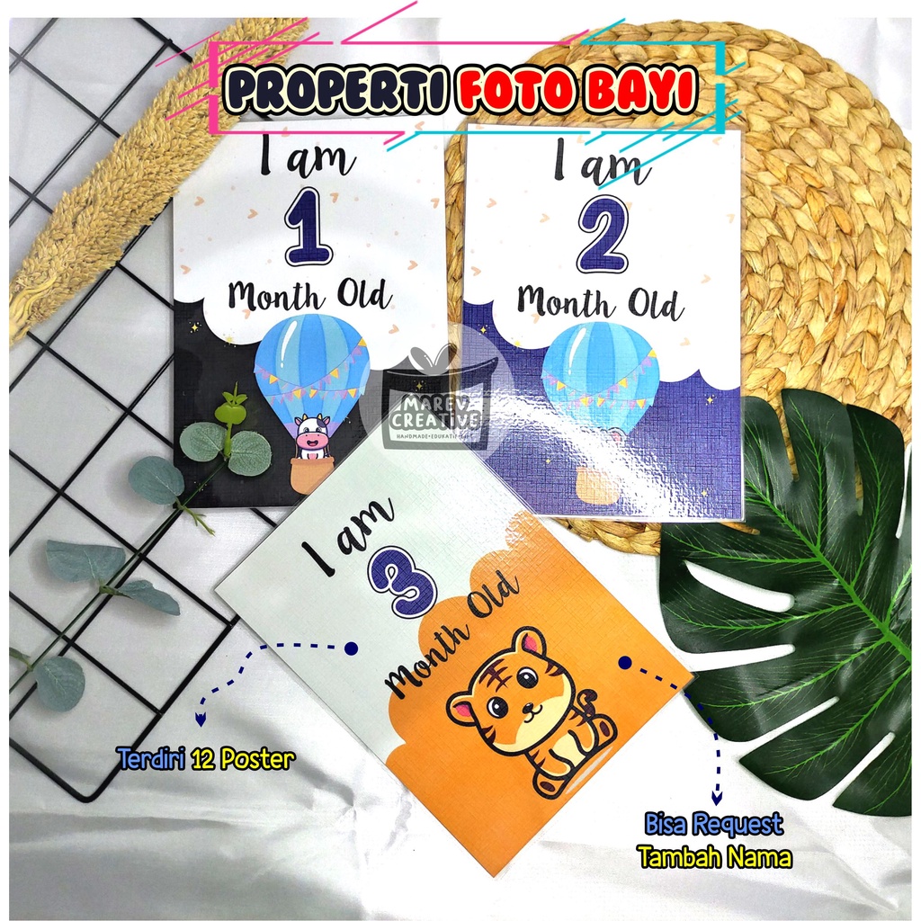 MONTH BIRTHDAY - PROPERTI FOTO NEWBORN, FOTO BAYI PROPERTI, PROPERTI FOTO BAYI NEWBORN MAREV CREATIV