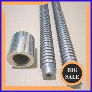 onderdil as drat ulir kotak diameter 25mm panjang drat 50cm panjang as 60cm 1F3B23