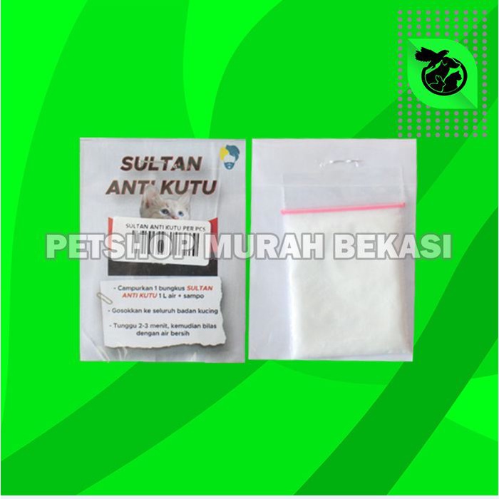 Obat Kutu Kucing Serbuk Sultan Anti Kutu Bubuk