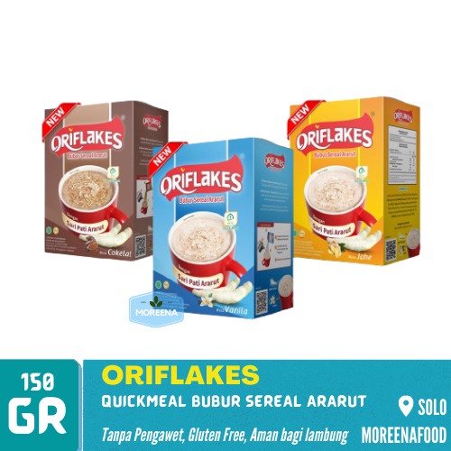 

ORIFLAKES - Daily Sereal Umbi Garut 150g @5 sachet