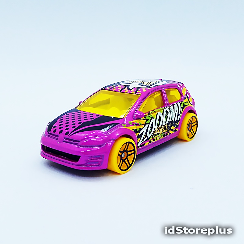 Mainan Anak Mobilan Diecast Hotwheels VW VOLKSWAGEN GOLF MK7 HW ART CARS - LOOSE NON BUBBLE BLISTER