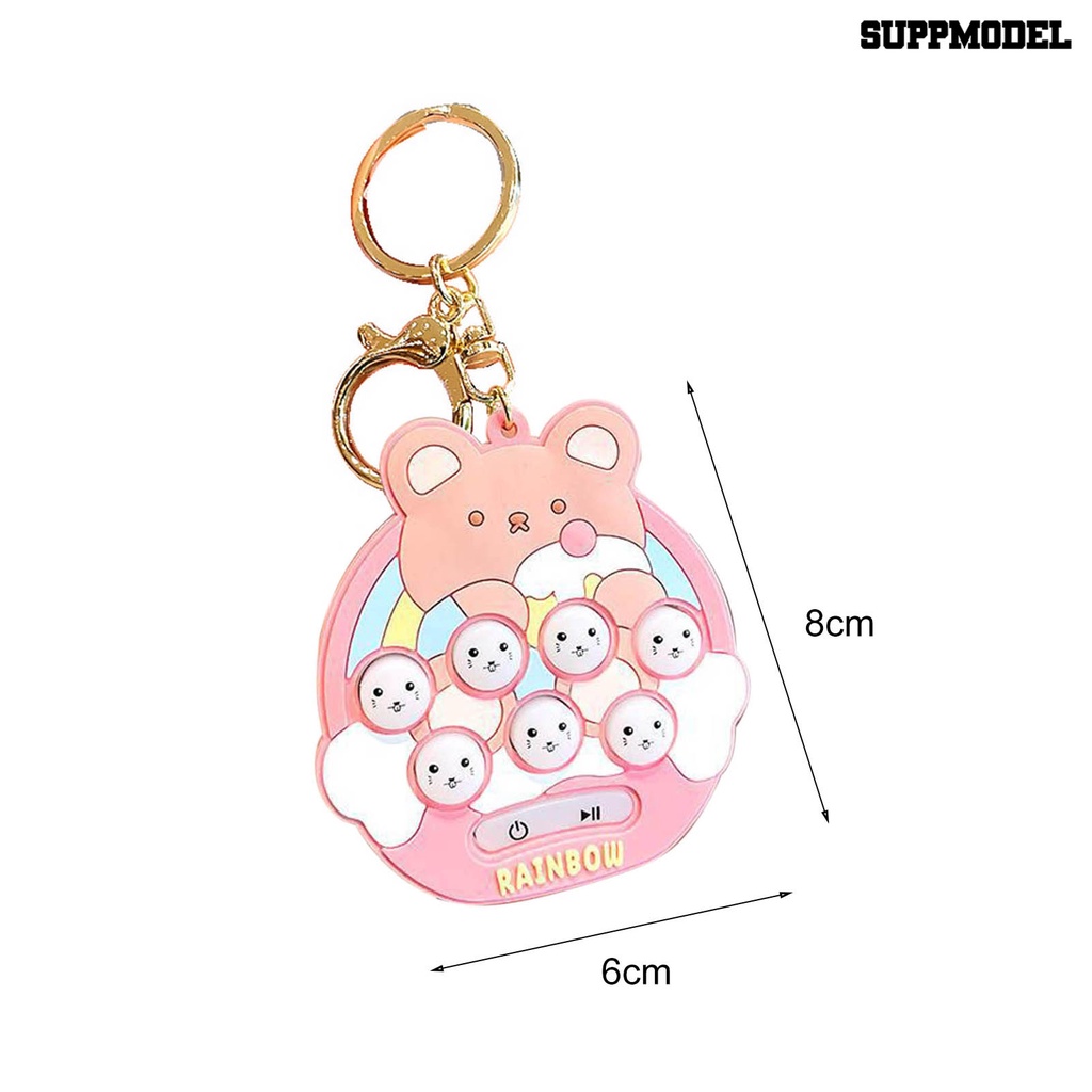 [SM] Mainan Sensorik Elektronik Gantungan Kunci Edukasi Menarik Portabel Genggam Lucu Mini Hamster Memory Game Untuk Anak