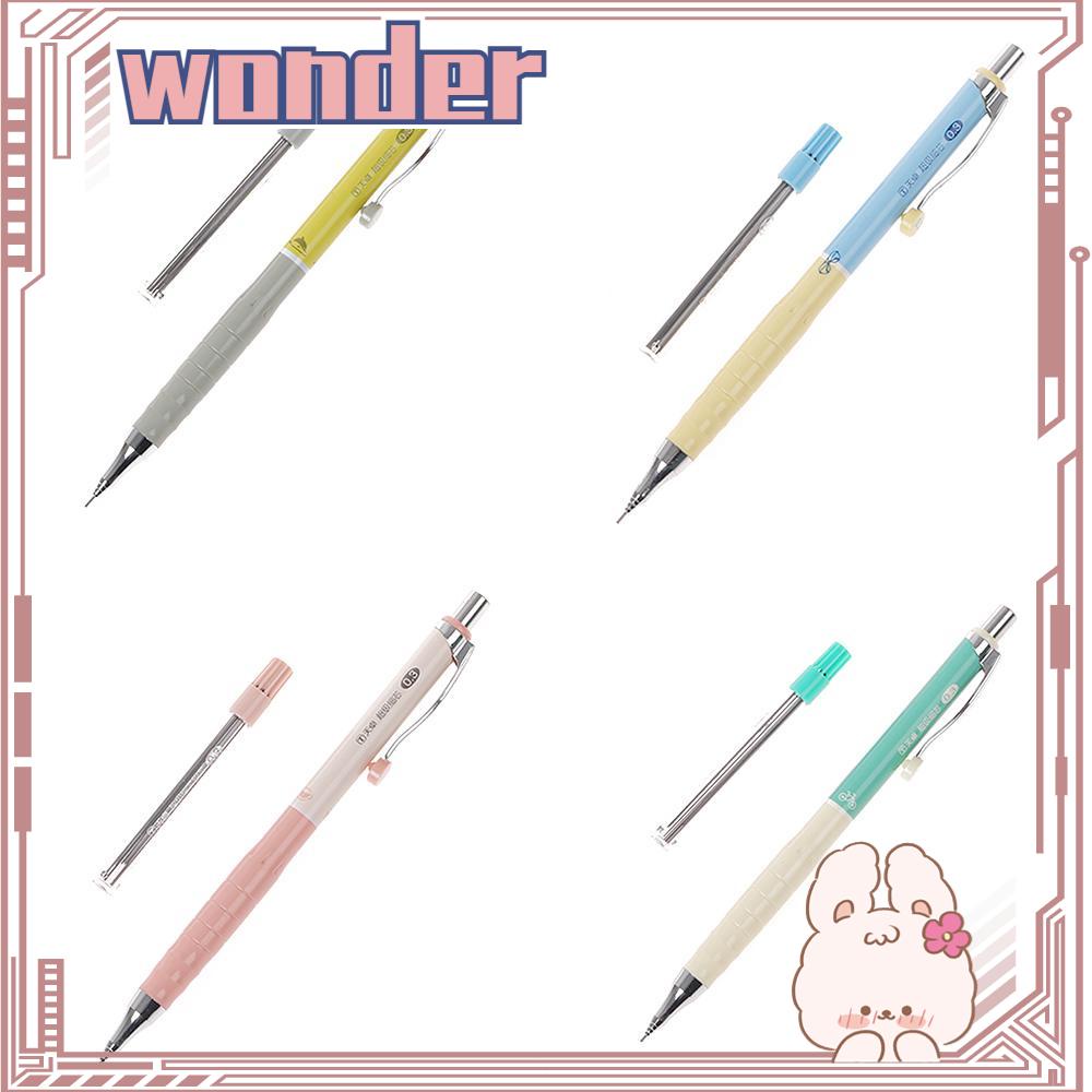 Wonder 1set 0.3mm Warna Pada Acak Pensil Mekanik Baru Isi Ulang Alat Tulis Sekolah Plastik