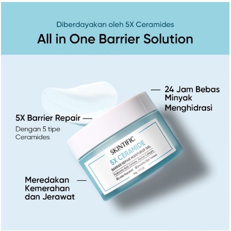 Skintific 5x Ceramides Barrier Repair Moisturizer Gel 30 gr Untuk Semua Jenis Kulit