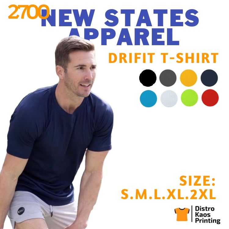 Kaos Olah Raga Drifit Jersey Polos Pria Wanita untuk Olah Raga Badminton Basket Futsal Running Zumba