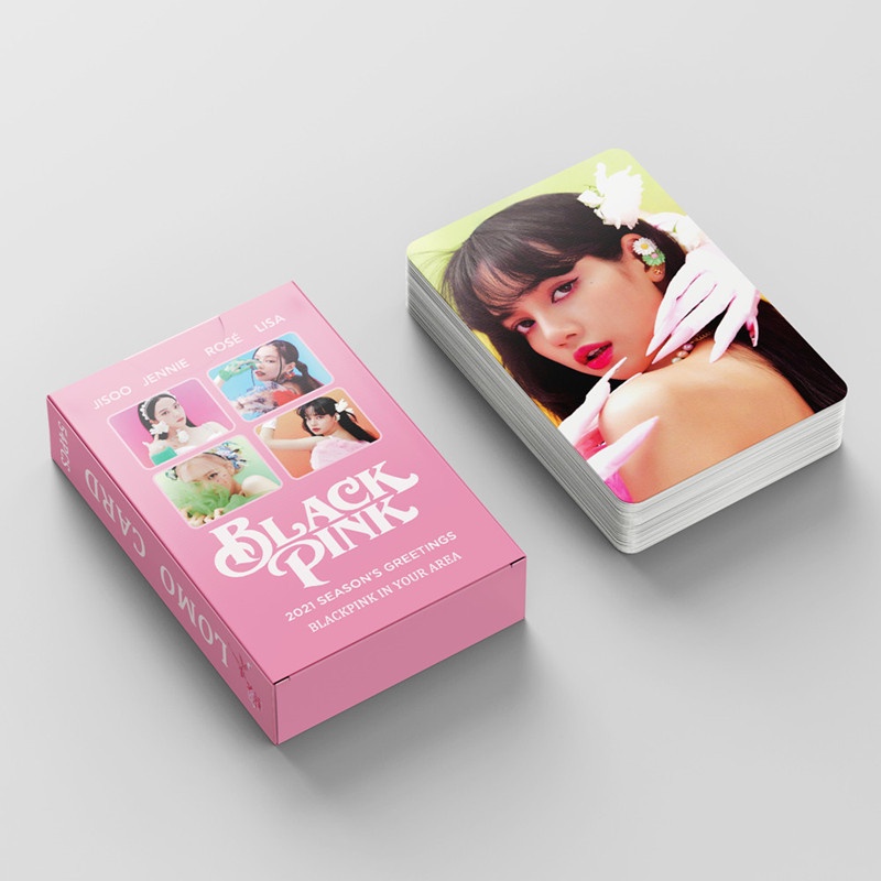 54pcs/set KPOP Blackpink Lomo Cards 2021 season greeting Photocard Lisa Jennie Jisoo Rose