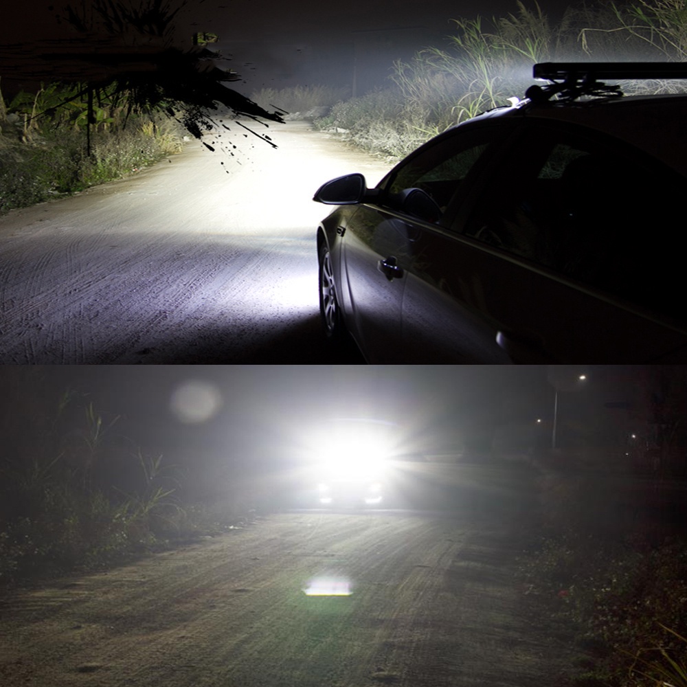SEAMETAL Lampu Tembak Mobil Super Terang 50 Watt Lampu Sorot Mobil LED Putih