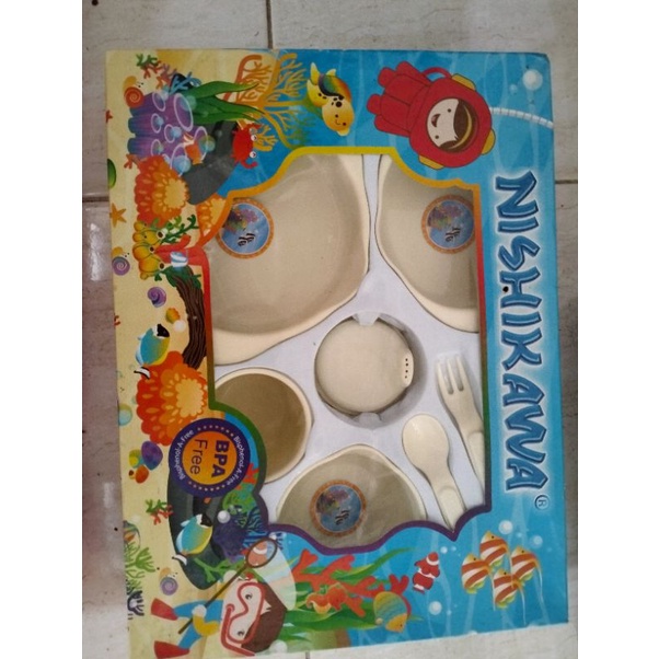 peralatan makan bayi nishikawa set besar