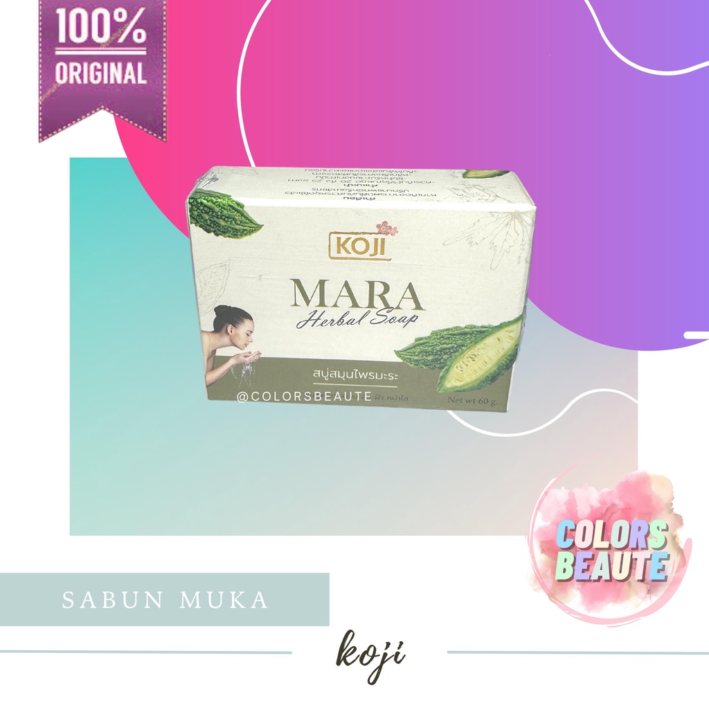 READY STOCK ! KOJI Mara Herbal Soap | sabun cuci muka 60g