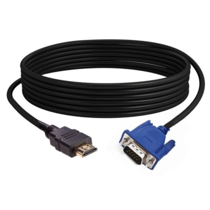 KABEL HDMI MALE TO VGA MALE 3 METER SERAT BAGUS UNTUK DIGITAL DAN ANALOG GARANSI TOKO 6 BULAN