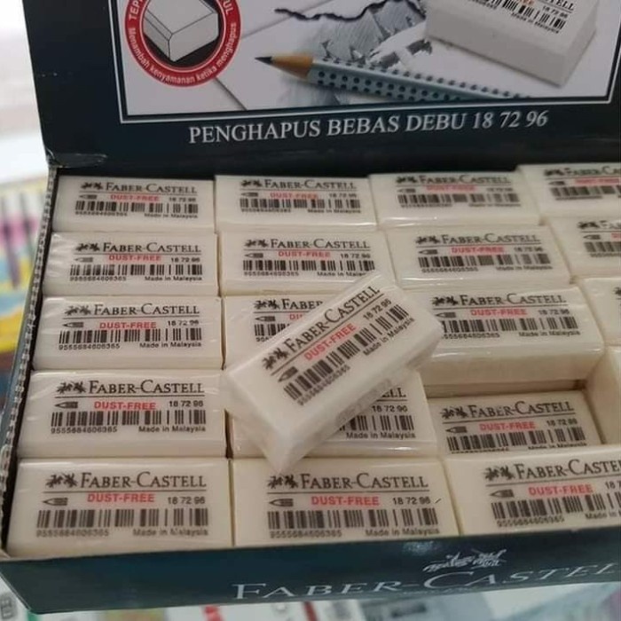 

BISA COD Penghapus Faber Castell kecil ( 1 pack isi 40 pcs) DUST FREE