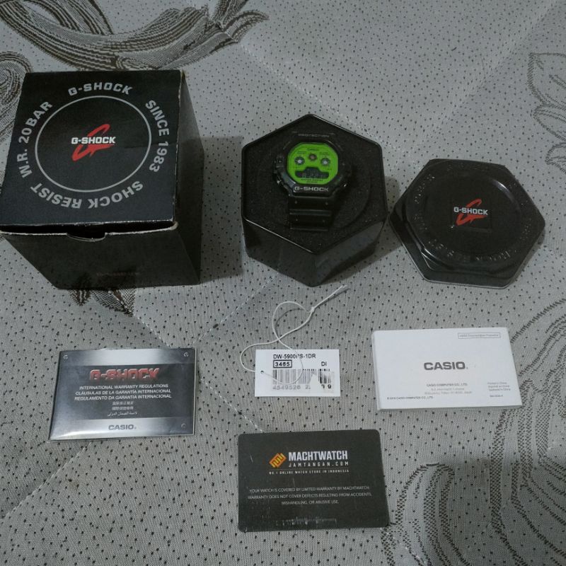 Casio Gshock DW-5900RS x Hot Rock Sounds jam tangan bekas second rare langka vintage