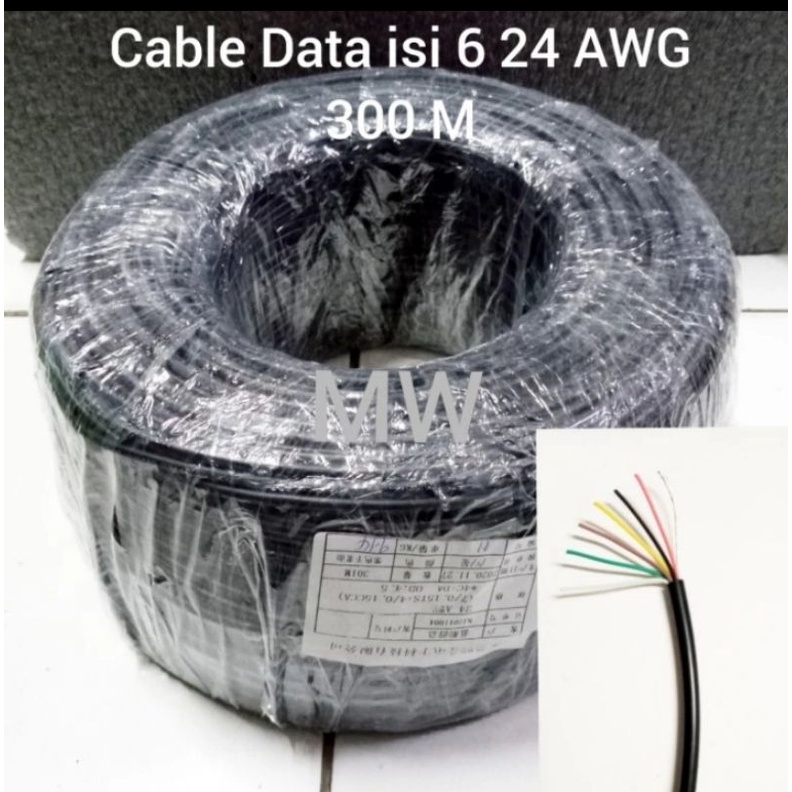 Kabel Data Sensor Isi 6 Serabut 24 AWG Brother Union 300 Meter