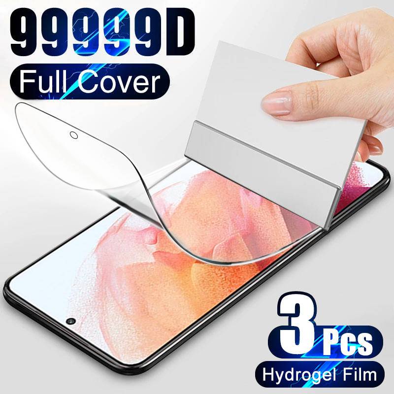 3pcs Film Hidrogel Untuk Xiaomi Redmi K60 K50 K40 A1 12C 10C 10A 10 9A C 9i 9T 79 Pro Plus Pelindung Layar Depan