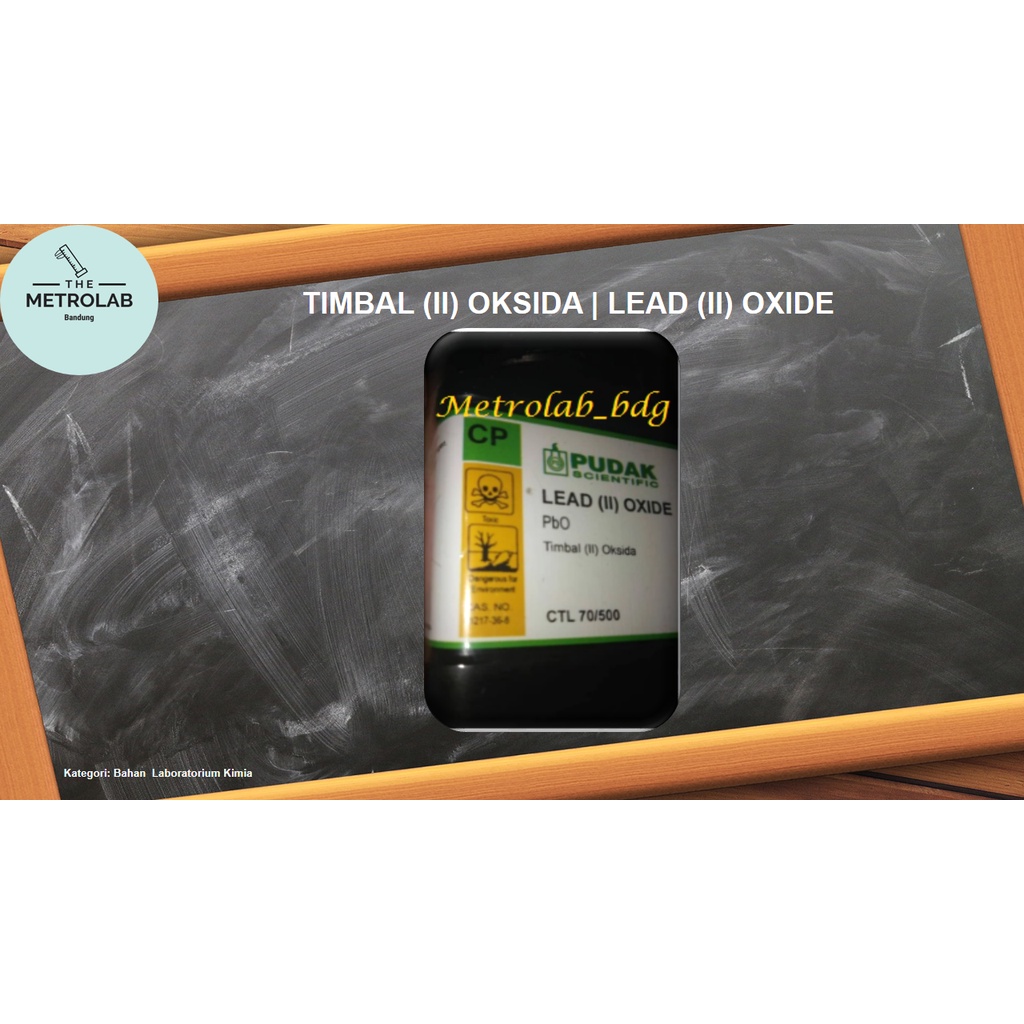 Timbal (II) Oksida | Lead (II) Oxide | PbO | 500 gr