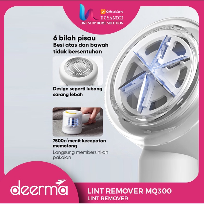 Deerma MQ300 Portable Lint Remover IPX5 Waterproof Fuzz Trimmer