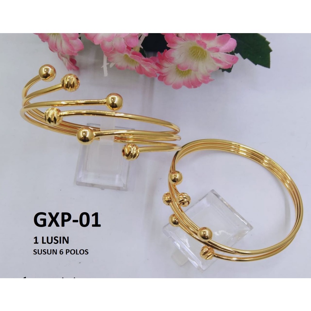 GELANG XP EMAS GOLD BOLA SUSUN TERMURAH / DUNIA GELANG TERBARU