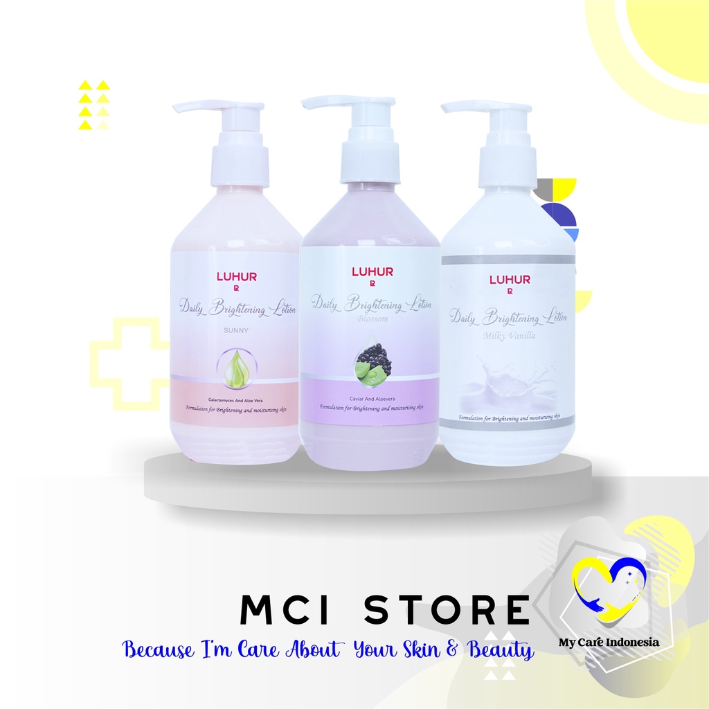 Body Lotion Luhur Skincare Daily Brightening Lotion Pelindung Kulit agar Lebih Putih