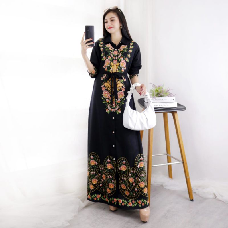 Gamis Fashion Woolpeach Armani Import