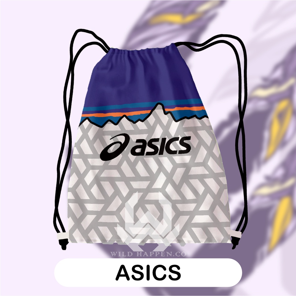 Tas Serut / String Bag Full Print Asics