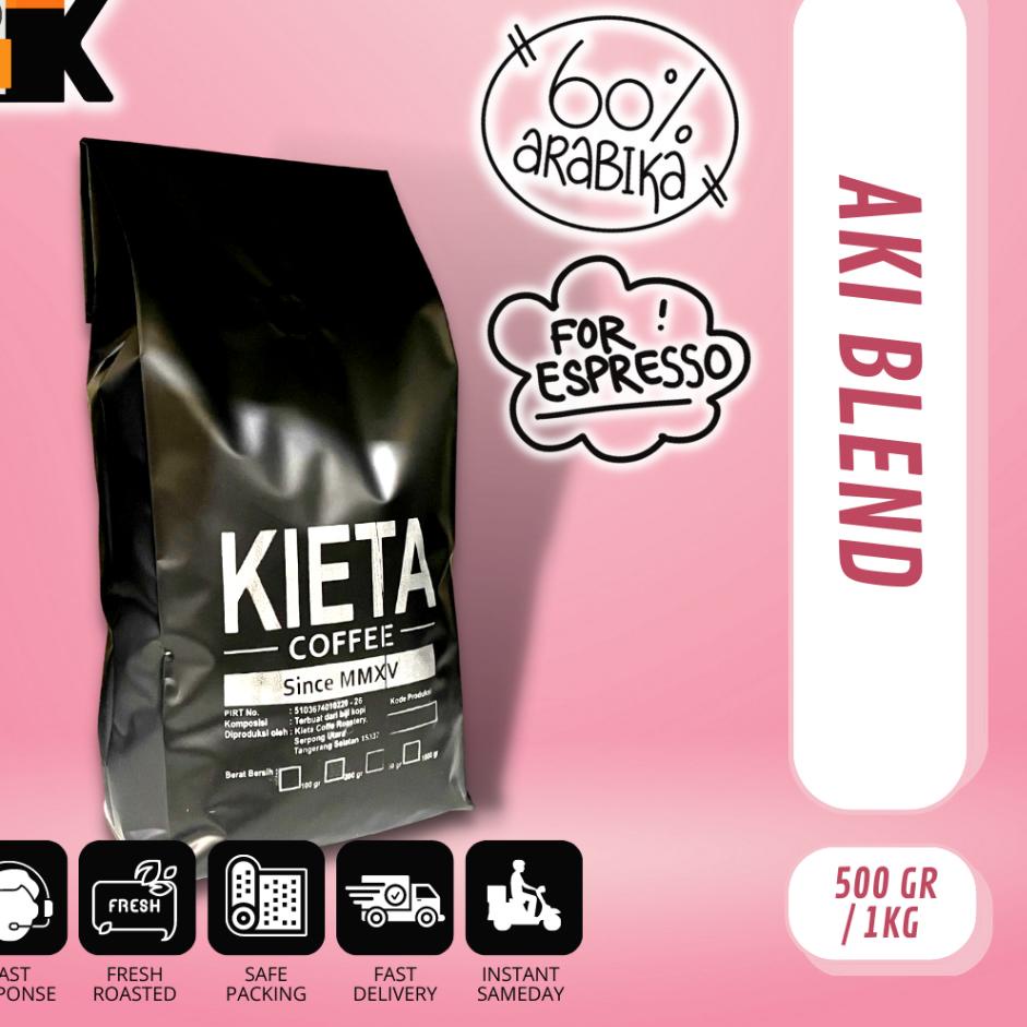 

♛ Biji Kopi Aki Espresso Blend 1kg ○