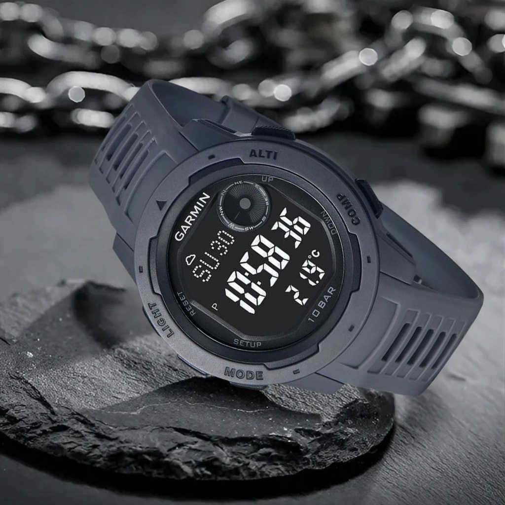 Jam Tangan Pria Garmin Digital Sport Premium Strap Rubber Tahan Air Waterproof / Jam Tangan Garmin 830 Premium Digital Sport Rubber ON COD Best Seller