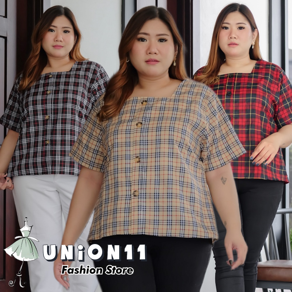 UNION11 - ATASAN WANITA JUMBO XXXL / ATASAN WANITA LD 120 CM / BLOUSE WANITA BIGSIZE / JUMBO PUPU