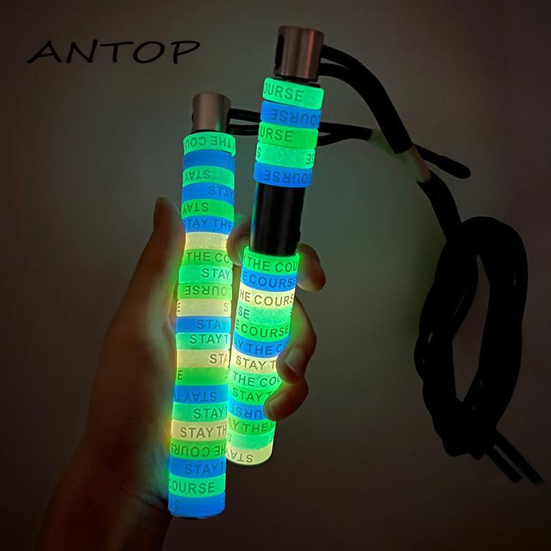 [Antop ] Noctilucent Cincin Silikon Elektronik Lengan Rokok Keren Bercahaya Cincin Anti-slip Cincin