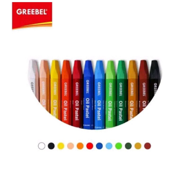 

Crayon Oil Pastel Greebel 12 Warna