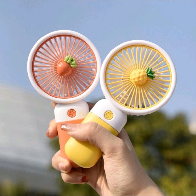 KIPAS ANGIN GENGGAM MINI PORTABLE RECHARGEABLE MINI FAN MULTIFUNGSI