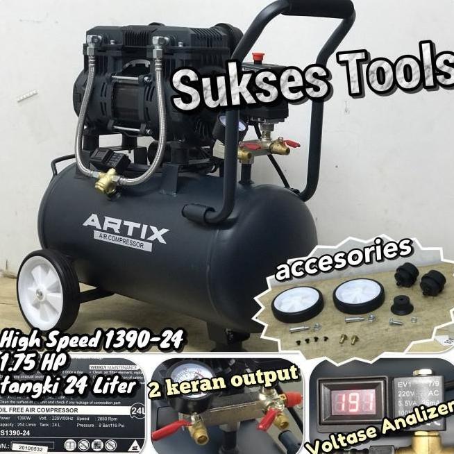 Artix Hs 1390-30 High Speed Kompressor Oilless / Silent 1.75 Hp 30 L