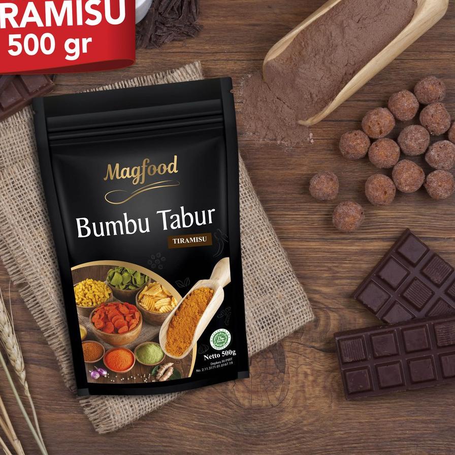 

(DISKON) Magfood Bumbu Tabur Tiramisu 500gram MURAH.,..
