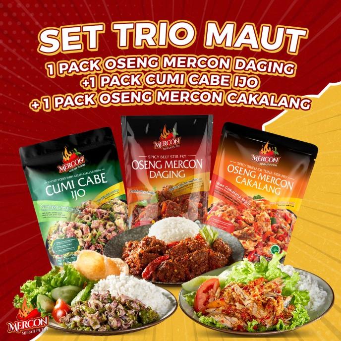 

TRIO MAUT | OSENG MERCON DAGING + CUMI + CAKALANG | MERCON MERAH PUTIH TERLARIS