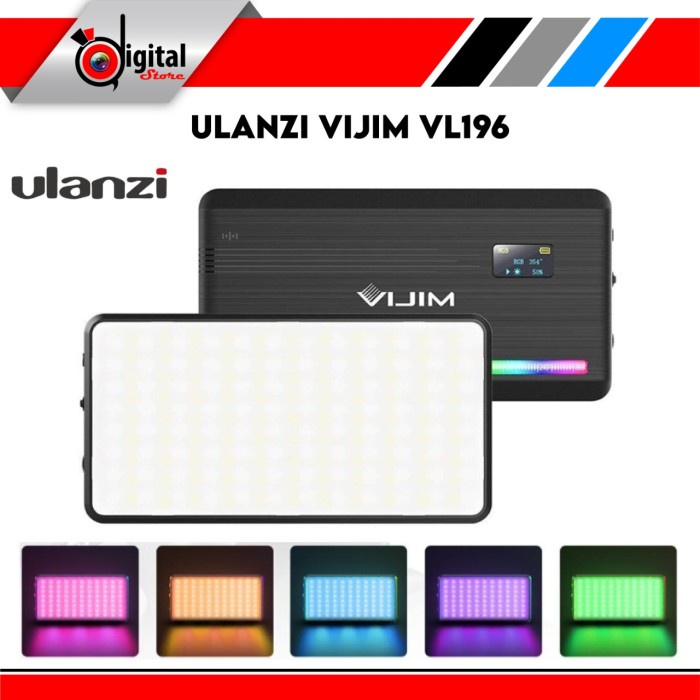 ULANZI VIJIM VL196 DIMMABLE RGB LED LIGHT - ULANZI VL196 RGB #ORIGINAL