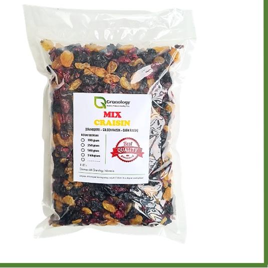 

☃ Mix Craisin 1 kilogram (Cranberry, Dark Raisin & Golden Raisin) by Granology ✻