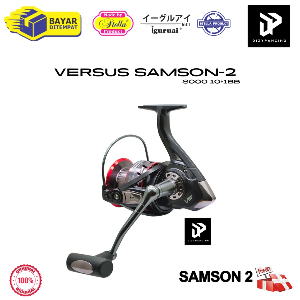 Reel Kerekan Pancing Versus Samson 2 8000 10+1bb