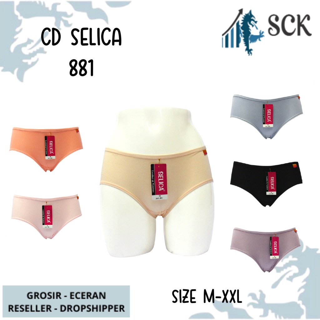 CD SELICA 881 Mini Wanita / Celana Dalam Wanita Pakaian Dalam Wanita Seamless - sckmenwear GROSIR