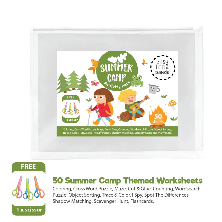 

Buku Lembar Aktivitas Kids Activity Sheets Anak tema Summer Camp