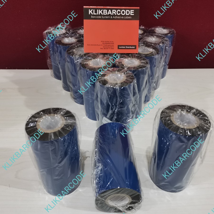 

RIBBON BARCODE WAX Uk. 110 mm x 210 Meter - HW120A - FACE IN - SATO