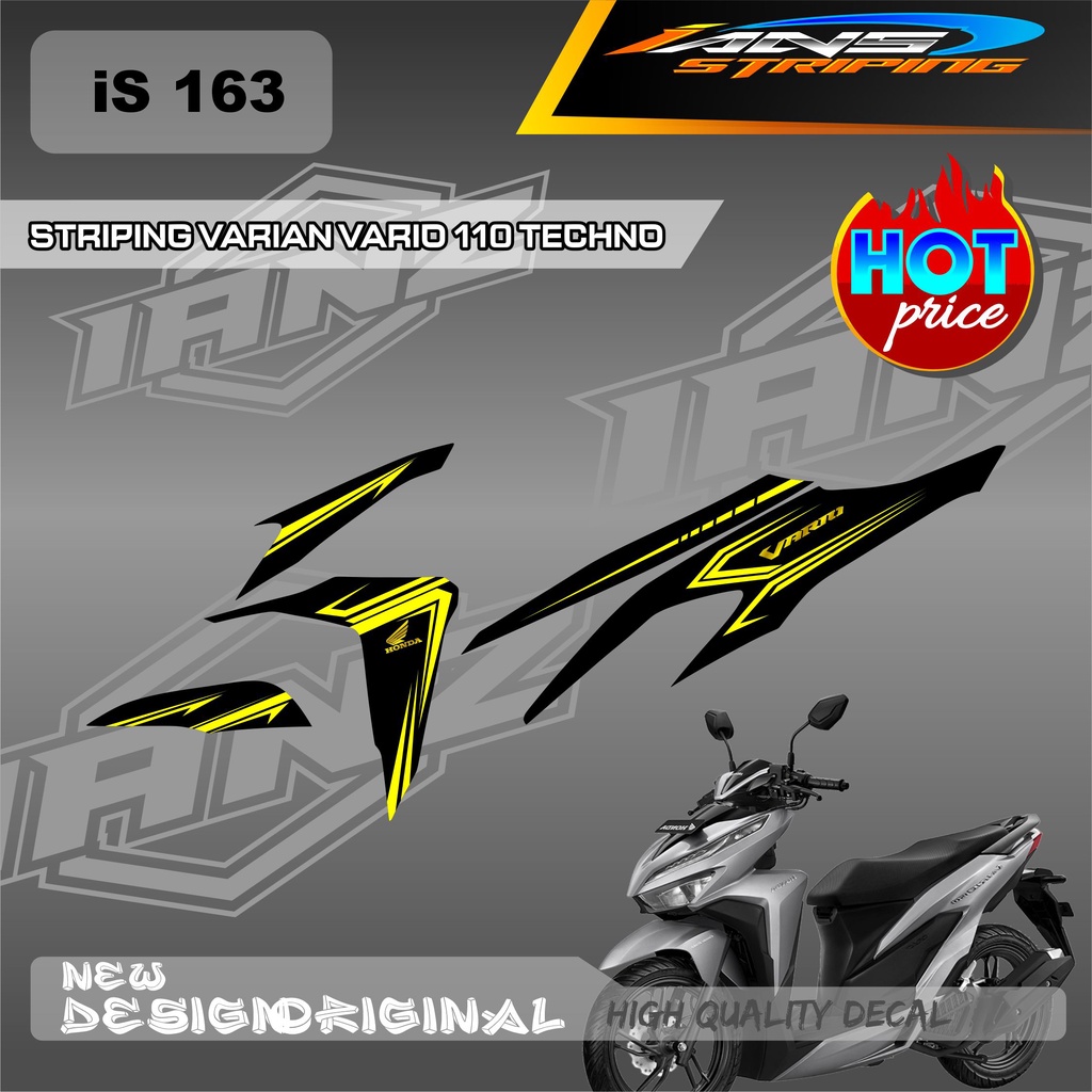 NEW LIST STRIPING DECAL VARIO TECHNO 110 OLD VARIAN TERBARU / STIKER HONDA VARIO 110 SEMU FULL BODY / STIKER KERETA VARIO 110 OLD IS163