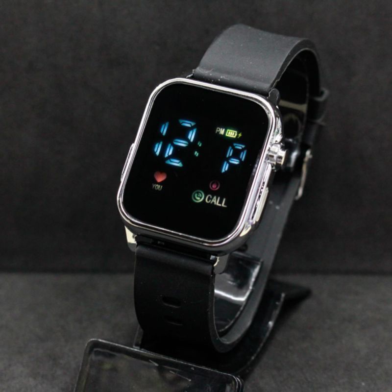 Jam Tangan LED WACTH Terbaru Strap Silikon Tahan Air Unisex (Pria/Wanita) Digital Warna Top / Jam Tangan Led Kekinian Pria/Wanita Terlaris Murah Cod