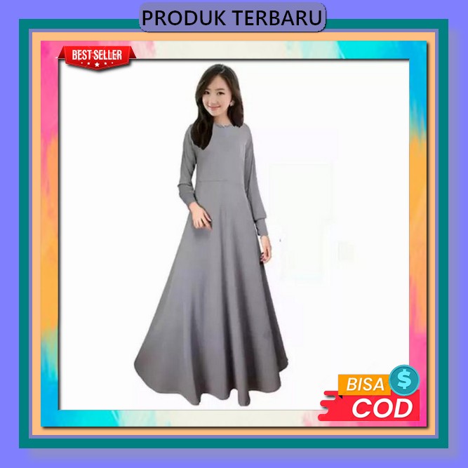 Gamis Tanpa Lengan Gamis Luaran Dress Panjang Muslimah Dress Panjang Dress Panjang Meymona Korean St