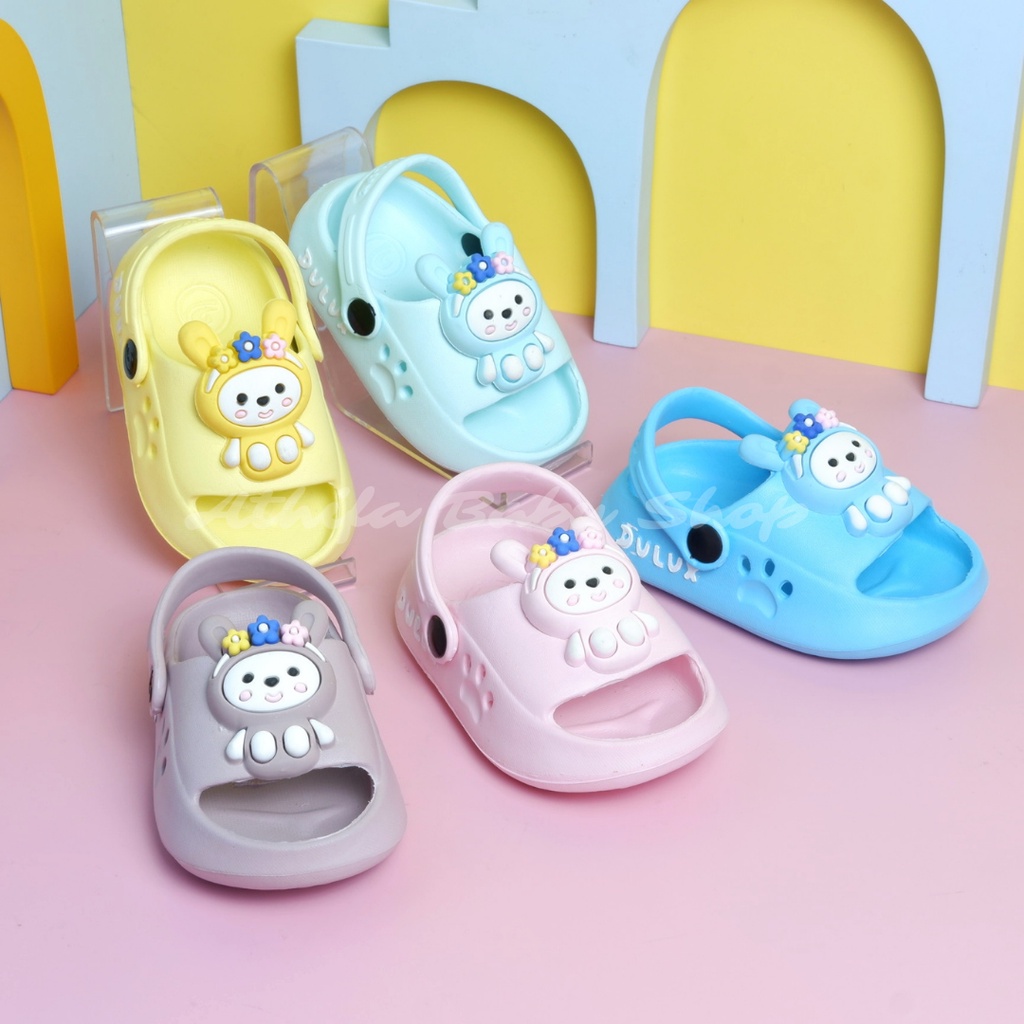 Sepatu Sandal Baim Anak Perempuan Bayi Balita Usia 6 7 8 9 10 11 Bulan 1 2 3 Tahun Spon Prewalker Ringan -Dulux 508 BN-