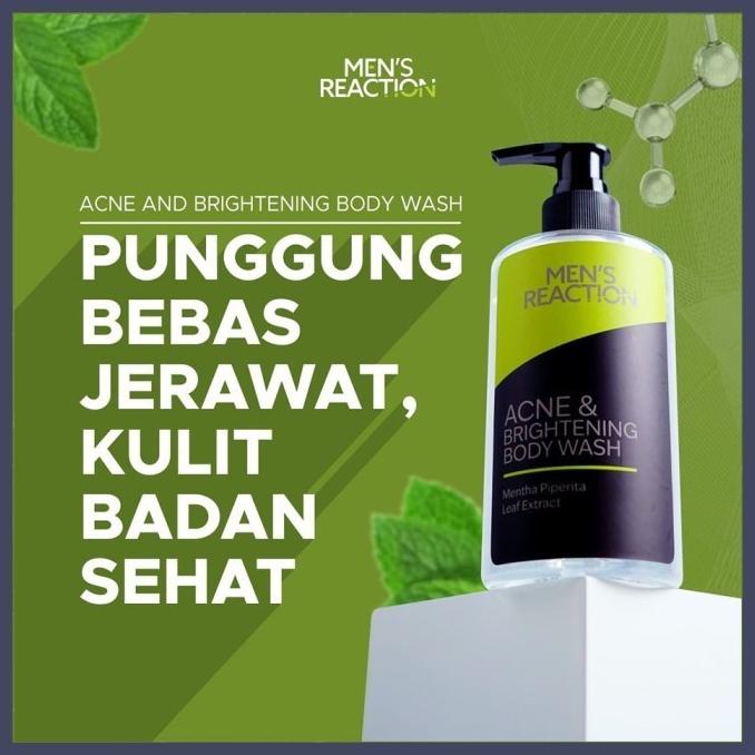DISKON MENS REACTION ACNE AND BRIGHTENING BODY WASH ORIGINAL