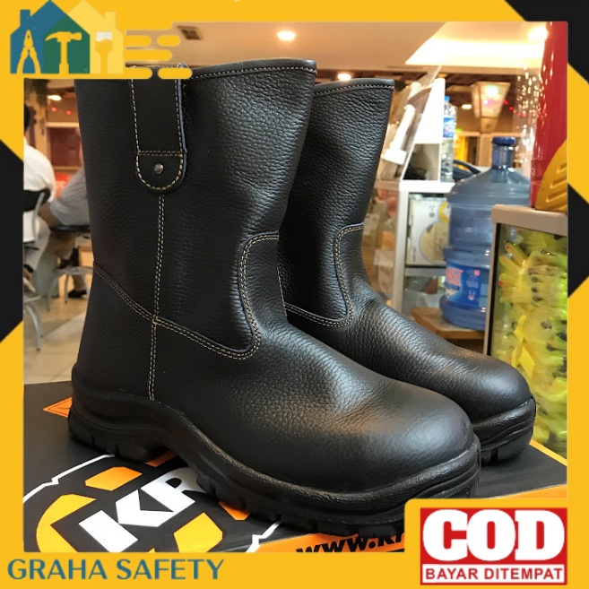 Sepatu Safety Krushers Texas Hitam - Safety Shoes Krushers Texas Black  ORIGINAL