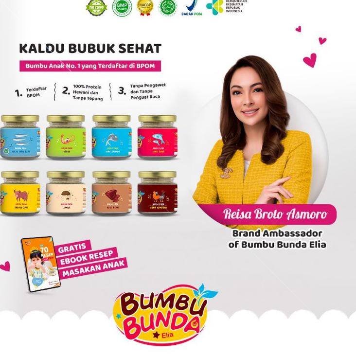 

✻ Bumbu Bunda by Elia Kaldu Non MSG Non Gula Garam / Kaldu Mpasi Anti GTM ➥